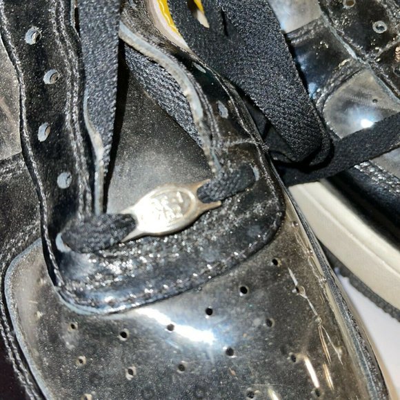 INVISIBLE BLACK/YELLOW NIKE SNEAKERS sz8 JG 5 main image 8